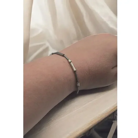 Silpada Sterling Silver Brush Stroke Tassel Vintage Bracelet - Picture 3 of 6